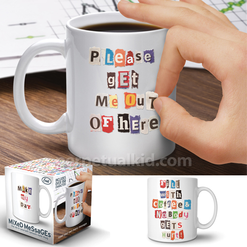 Mixed Messaged Ransom Note Mug