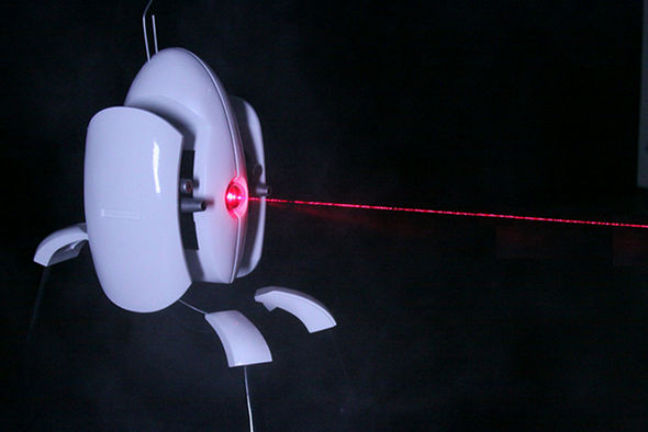 Real-Life Portal Turret Replica