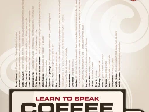 Coffee Vocabulary Graphic