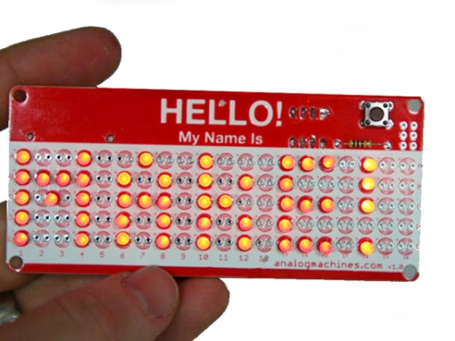 LED “Hello My Name Is” Name Tag Kit!
