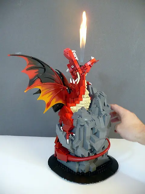 Fire Breathing LEGO Dragon