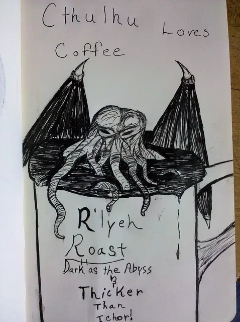 Cthulhu loves coffee