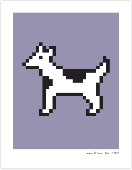 Spotted Dog and other works by Susan Kare