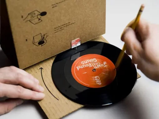 Cardboard record player