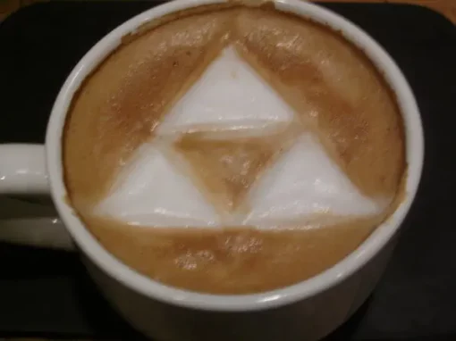 Triforce Latte Art ~MonkDrew