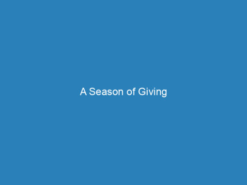 A Season of Giving