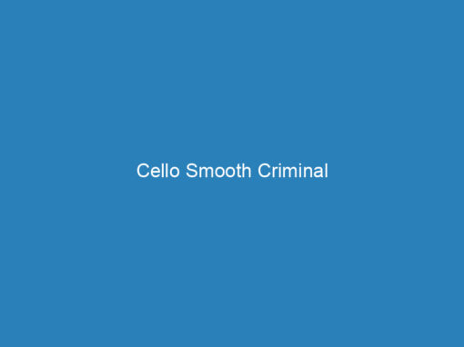 Cello Smooth Criminal