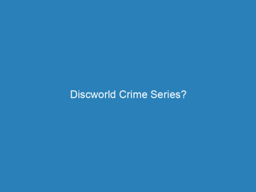 Discworld Crime Series?