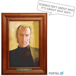 Cave Johnson Talking Portrait