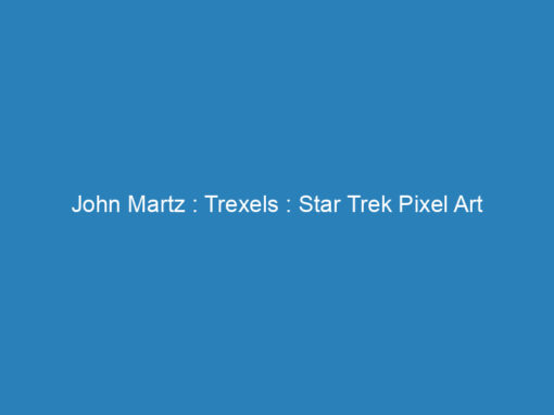 John Martz : Trexels : Star Trek Pixel Art