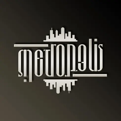 Metropolis rotational ambigram