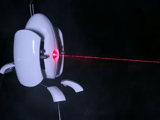 Real-Life Portal Turret Replica